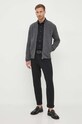 Kardigán s prímesou vlny BOSS 50500663 sivá AW23