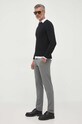 BOSS sweter kaszmirowy 50500668 czarny AW23
