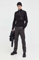 Бавовняний светр Tommy Jeans DM0DM17771 чорний AW23