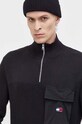 Хлопковый свитер Tommy Jeans чёрный DM0DM17771