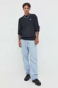 Pamučni pulover Tommy Jeans crna