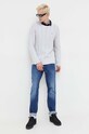 Bavlněný svetr Tommy Jeans DM0DM15059 šedá AW23