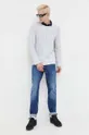 Pamučni pulover Tommy Jeans siva