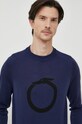 Oblečenie Vlnený sveter Trussardi 52M00677.0F000793 tmavomodrá
