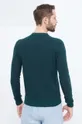 Trussardi gyapjúkeverék pulóver zöld
