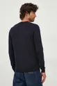 Volnen pulover Karl Lagerfeld mornarsko modra