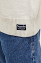 Superdry sweter z domieszką wełny M6110528A.1GP beżowy