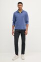 Хлопковая кофта Polo Ralph Lauren 710671929 фиолетовой AW25