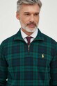 Polo Ralph Lauren hanorac de bumbac verde 710814280