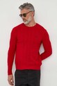Polo Ralph Lauren sweter wełniany czerwony 710876762