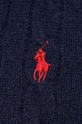 Μάλλινο πουλόβερ Polo Ralph Lauren σκούρο μπλε 710876766