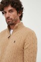 Polo Ralph Lauren sweter wełniany brązowy 710876766