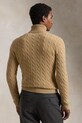 Volnen pulover Polo Ralph Lauren 710876836 bež AW24