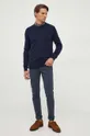 Μάλλινο πουλόβερ Polo Ralph Lauren σκούρο μπλε