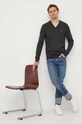 Polo Ralph Lauren gyapjú pulóver 710876848 szürke AW23
