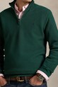 Бавовняний светр Polo Ralph Lauren Ls Hz Long Sleeve зелений 710932304