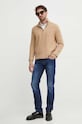 Polo Ralph Lauren pamut pulóver 710932304 bézs AW25