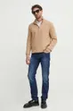 Pamučni pulover Polo Ralph Lauren bež