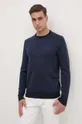 Вовняний светр Polo Ralph Lauren темно-синій 710917042