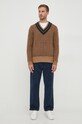 Polo Ralph Lauren gyapjú pulóver 710917160 bézs AW23