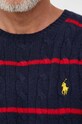 Polo Ralph Lauren sweter wełniany 710917407 granatowy
