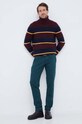 Polo Ralph Lauren gyapjú pulóver 710918117 burgundia AW23