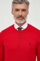 rdeča Volnen pulover Polo Ralph Lauren