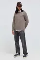 beżowy Abercrombie & Fitch sweter z domieszką wełny Męski