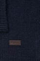 Μάλλινη ζακέτα Barbour MKN0731 σκούρο μπλε