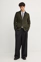 Barbour kardigan wełniany MKN0731 zielony AA00
