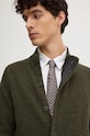 Barbour kardigan wełniany zielony MKN0731