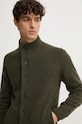 Barbour kardigan wełniany MKN0731 zielony