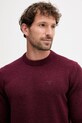 Вълнен пуловер Barbour бордо MKN0844
