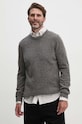 Вовняний светр Barbour сірий MKN0844