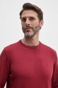 Barbour sweter bawełniany Essentials czerwony MKN0932