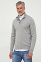 Barbour pulover de bumbac gri MKN1074