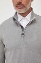 Barbour sweter bawełniany MKN1074 szary