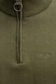 Barbour sweter bawełniany zielony MKN1074
