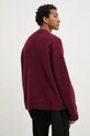 Вовняний светр HUGO 50499970 бордо AW24