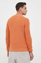 Дрехи Памучен пуловер Calvin Klein Jeans J30J323989 оранжев