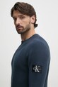 Bavlněný svetr Calvin Klein Jeans námořnická modř J30J323989