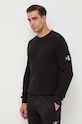 Bavlnený sveter Calvin Klein Jeans čierna J30J323989