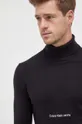чёрный Хлопковый свитер Calvin Klein Jeans