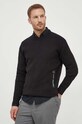 Βαμβακερό πουλόβερ Calvin Klein Jeans απλικέ μαύρο J30J323977