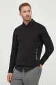 чёрный Хлопковый свитер Calvin Klein Jeans Мужской