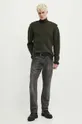 A-COLD-WALL* maglione in lana UTILITY MOCK NECK KNIT verde