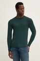 Calvin Klein pulover de lana verde K10K109474