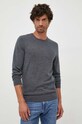Calvin Klein pulover de lana gri K10K109474