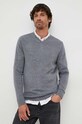 Vlnený sveter Calvin Klein sivá K10K110423