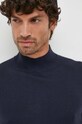 Μάλλινο πουλόβερ Calvin Klein K10K110424 σκούρο μπλε